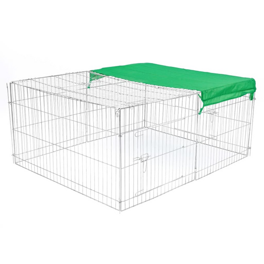 @Pet Outdoor Pet Enclosure Castle 144x112x60 cm Metal